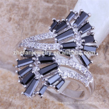 Nouveau modèle bague diamant or blanc bague, Chine usine direct gros bijoux
